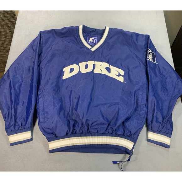 STARTER Other - Duke Blue Devils Pullover Starter Brand Men's Large Side Zip W/ Pockets